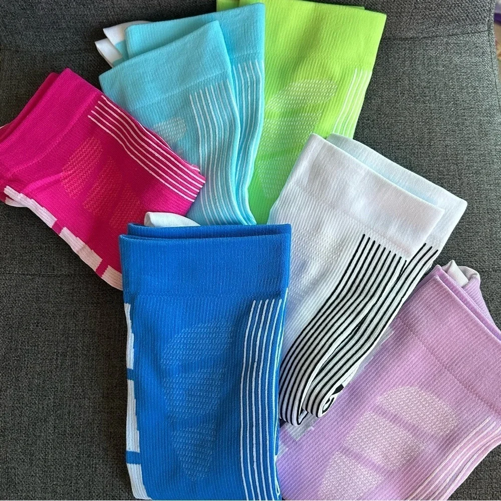 Colorful Compression Socks, 20-30mmHg compression (1 pair), Fresh Spring Colors